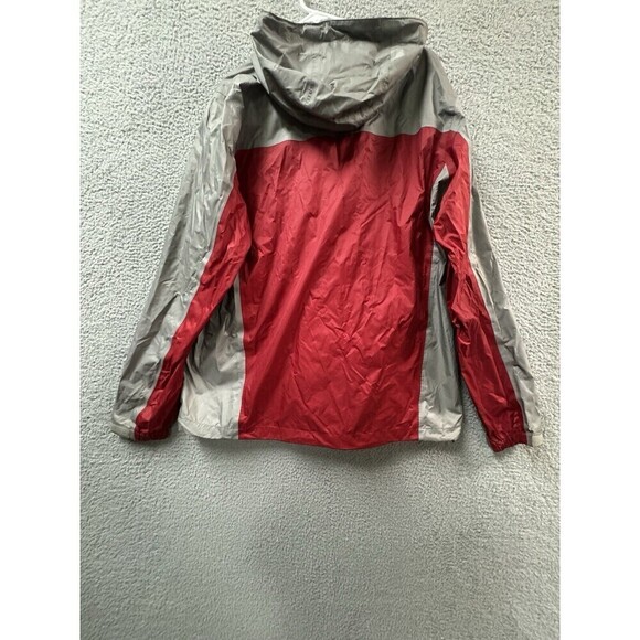 Eddie Bauer Rain Jacket Mens TXL Red Hooded Lined Pockets Full Zip Rain Coat - Picture 3 of 15